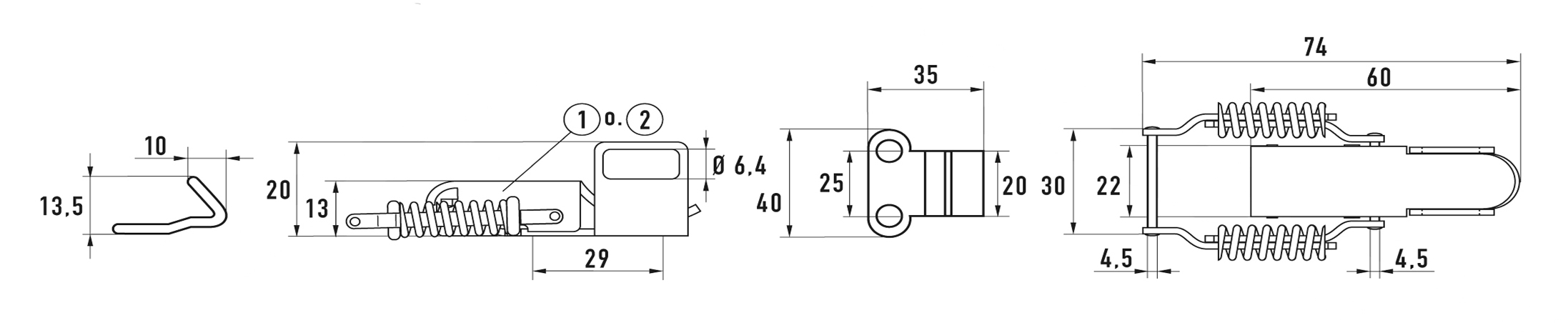 Затискач 44 SP+PC А2