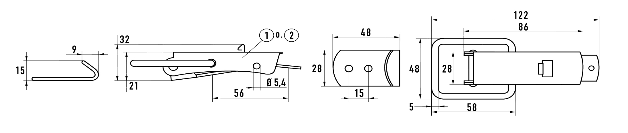 Затискач 4/80 F А2