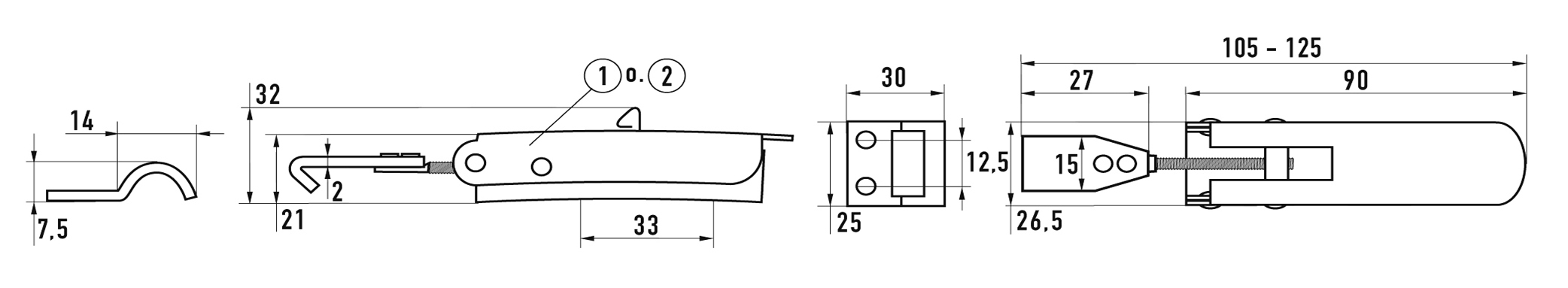 Затискач 80 F А2