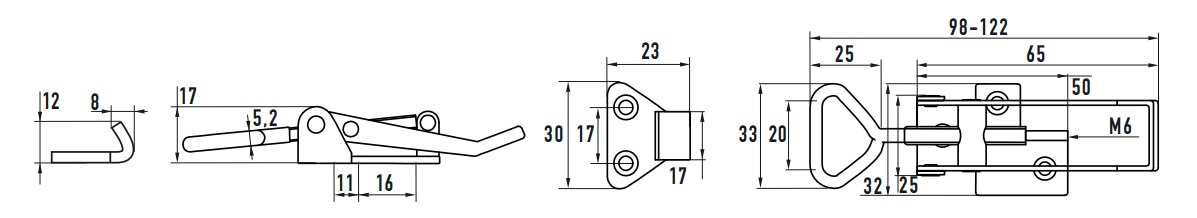Затискач 702 L А4