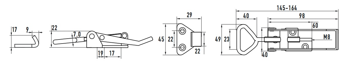 Затискач 703 L А4
