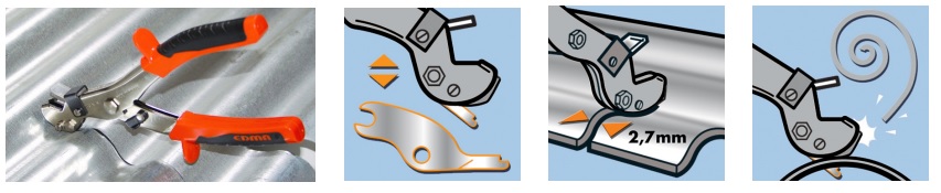 Ножиці просічні по металочерепиці EDMA SUPERCOUP NR3 TO