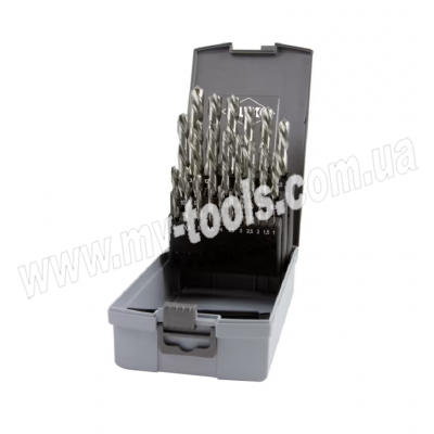 Set of 25 metal drills RUKO type N, HSS-G