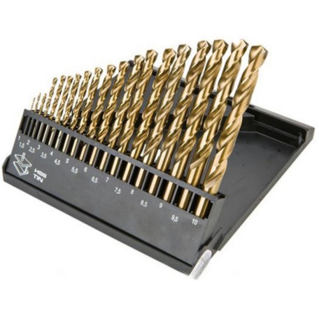 Set of drills for metal TOPEX HSS-TIN 1.0 - 10.0 mm Set of drills for metal TOPEX HSS-TIN 1.0 - 10.0 mm