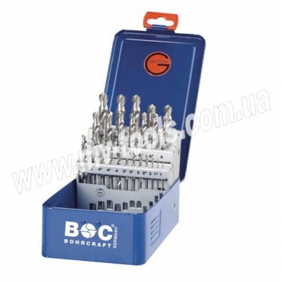 Набір з 25 свердел по металу Bohrcraft  тип N, HSS-G