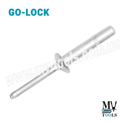 Заклепка відривна посилена сталева GO-LOCK 4.8х10.5 мм / 1.8-6.9 мм
