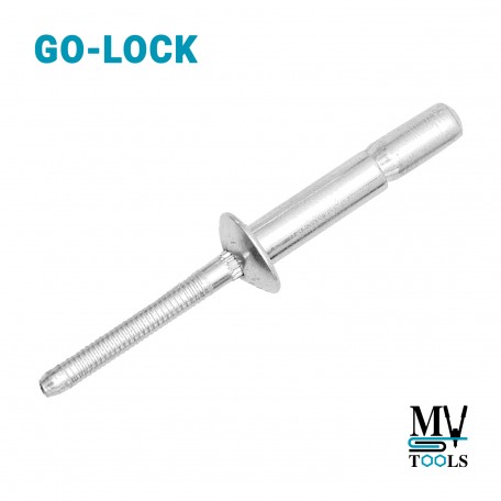 Заклепка відривна посилена сталева GO-LOCK 4.8х10.5 мм / 1.8-6.9 мм