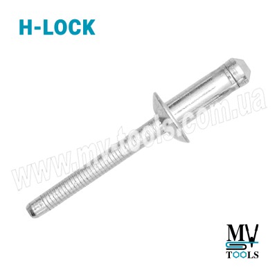 Кузовна посилена заклепка GOEBEL H-LOCK 6.4х10.0 мм / 2.8-4.8 мм