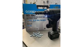 27.02.2023 Заклепувальник акумуляторний GOEBEL GO-RN1 для різьбових заклепок M3-M8