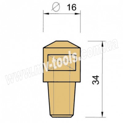 Електрод PEI-POINT E54/8