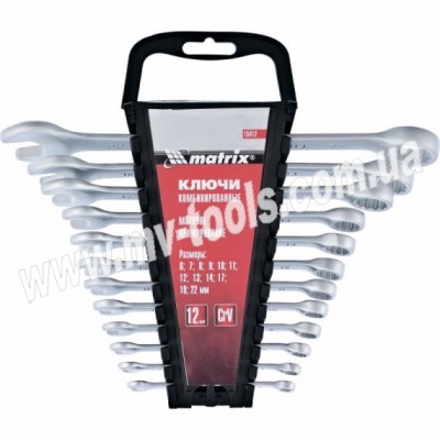 Набір ключів гайкових комбінованих MTX 12 шт.