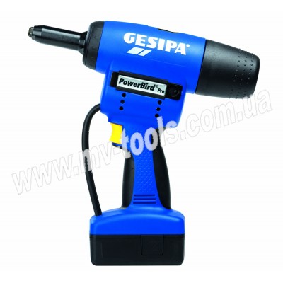 Used battery rivet gun Gesipa POWERBIRD PRO (Ø 4.8-6.4 + 7.7)