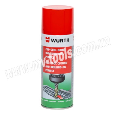 Мастило Wurth для свердління та різання PERFECT CUT + COOL, спрей 400 мл